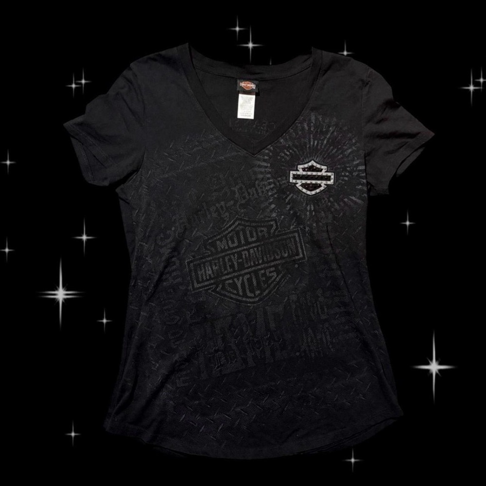 Harley-Davidson Women's Black Graphic Tee